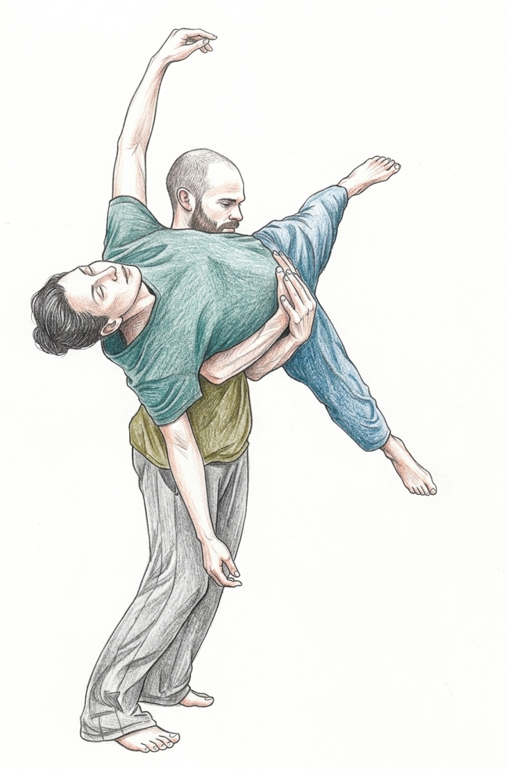 Contact Improvisation Illustration